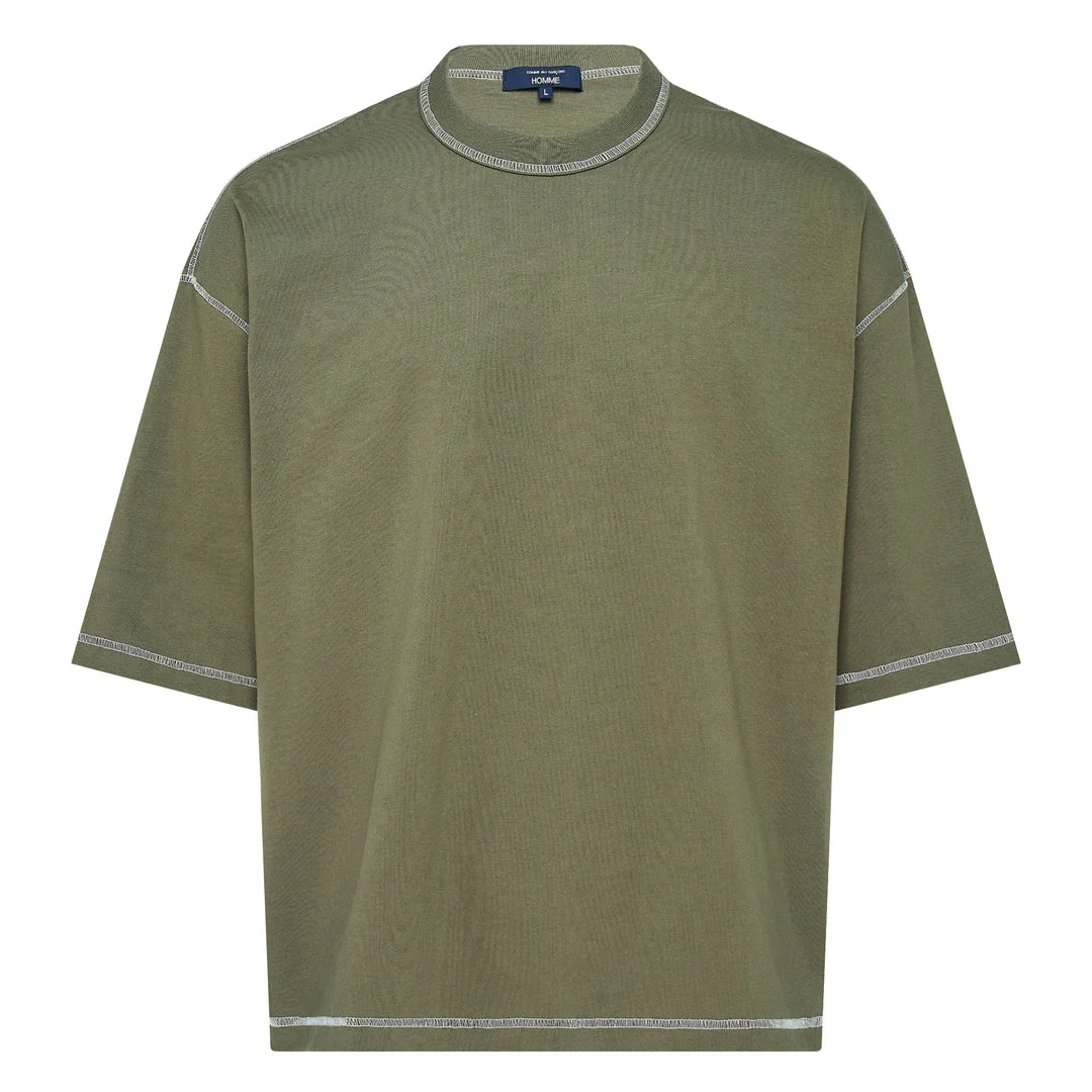 Contrast Stitch T-Shirt - 1