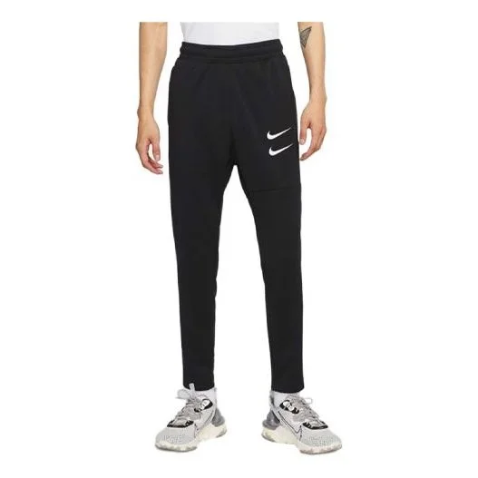 Nike Sportswear Swoosh Knnitted Sports Trousers Black CU3899-010 - 1