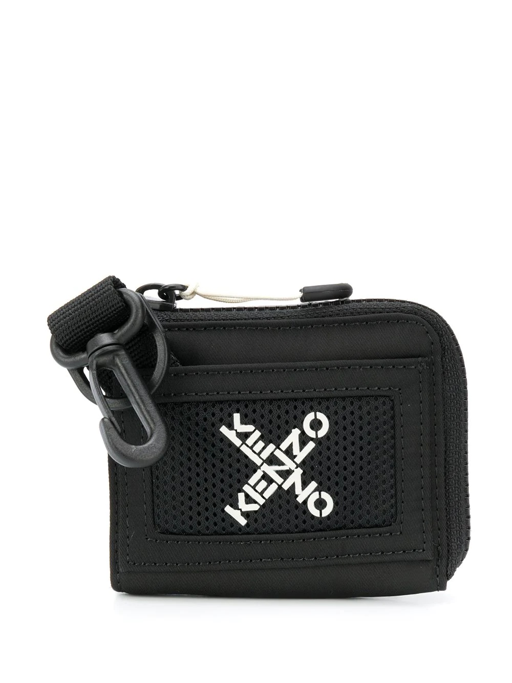 cross-over logo wallet with clip - 1