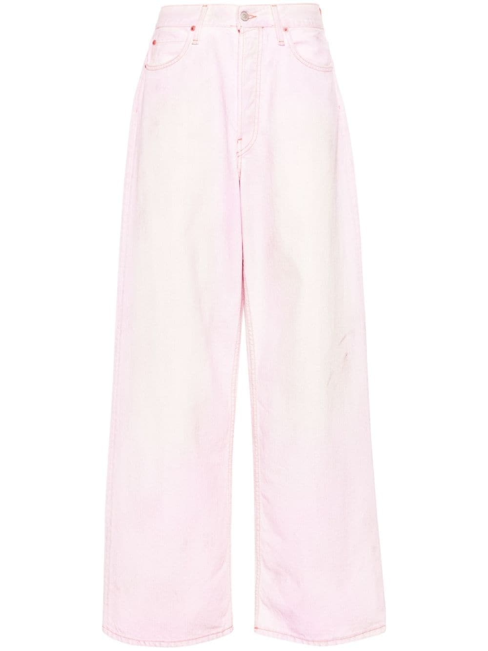 low-rise wide-leg jeans - 1