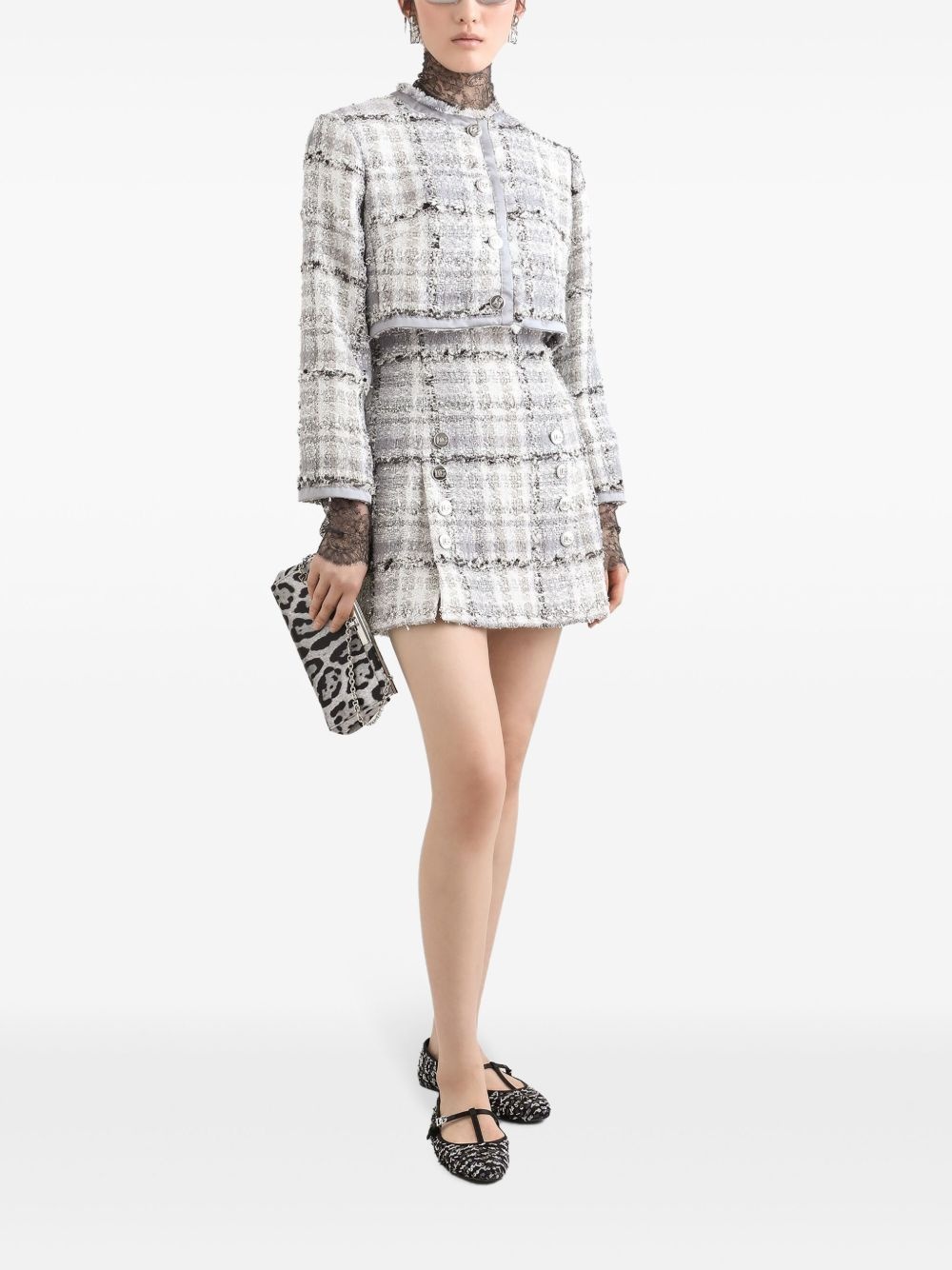 tweed mini dress - 2