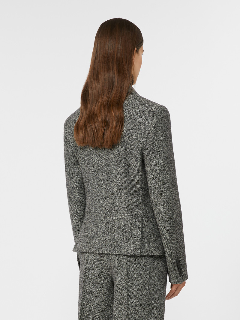 SALMONE Feminine, wool and silk blazer 4