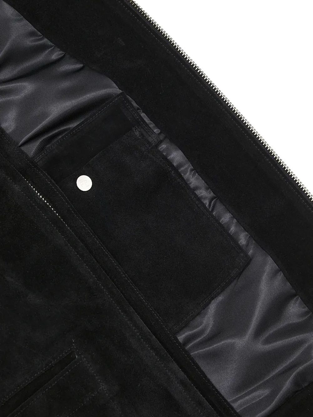 suede zip-front jacket - 5