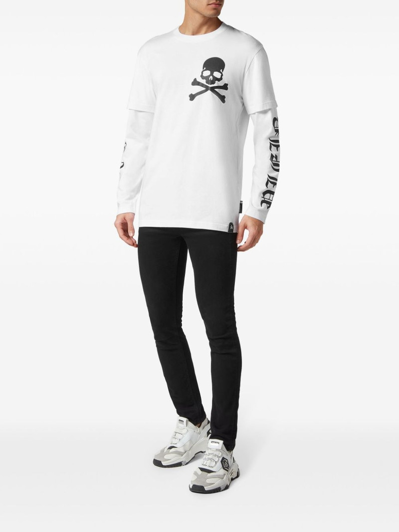 PHILIPP PLEIN skull-print cotton T-shirt outlook