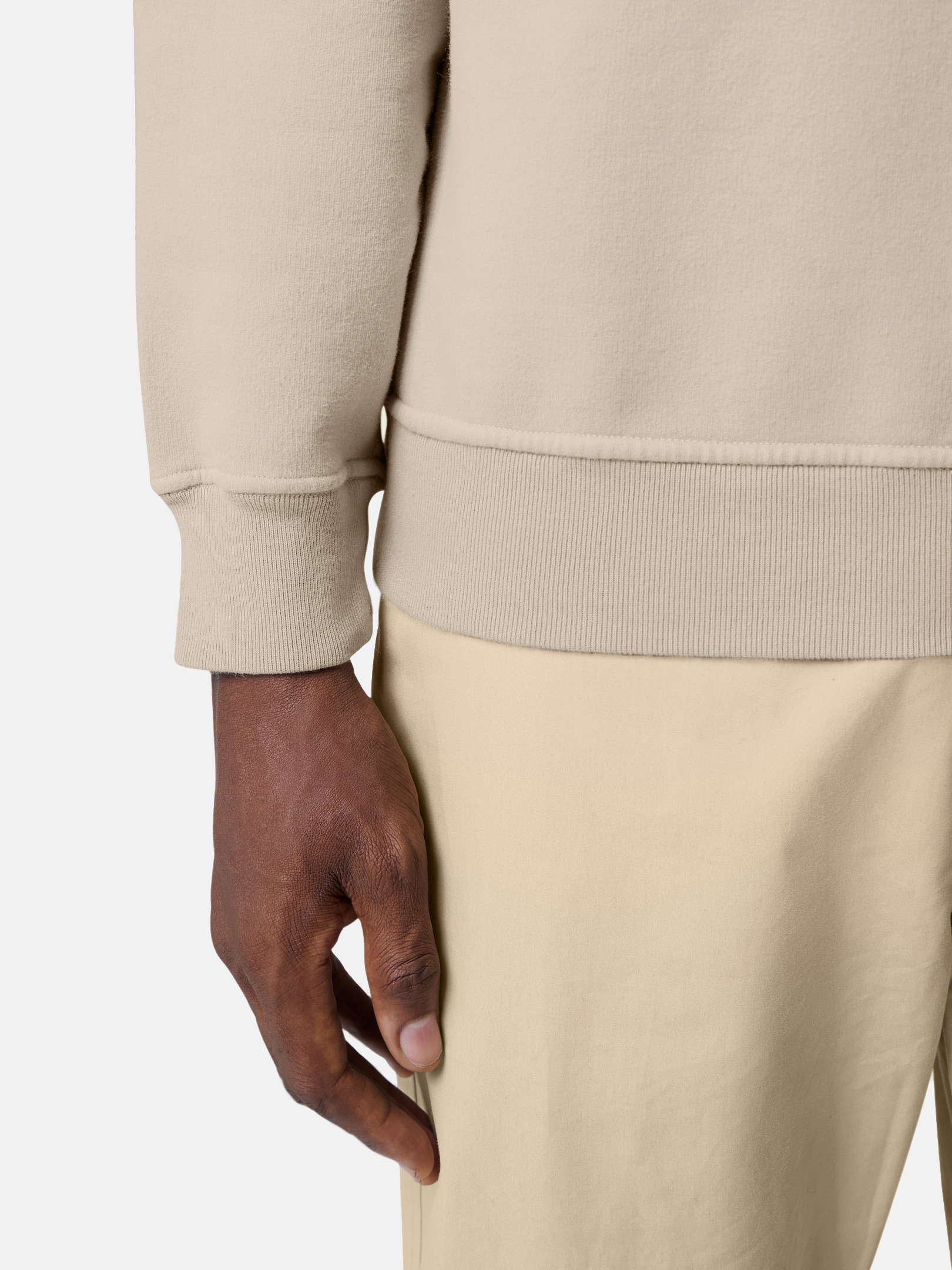 6100069 STRETCH COTTON FLEECE_STONE ISLAND GHOST - 5