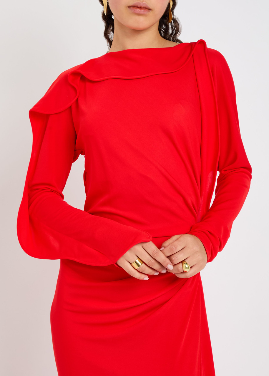 Victoria Beckham Draped Jersey Gown - 5