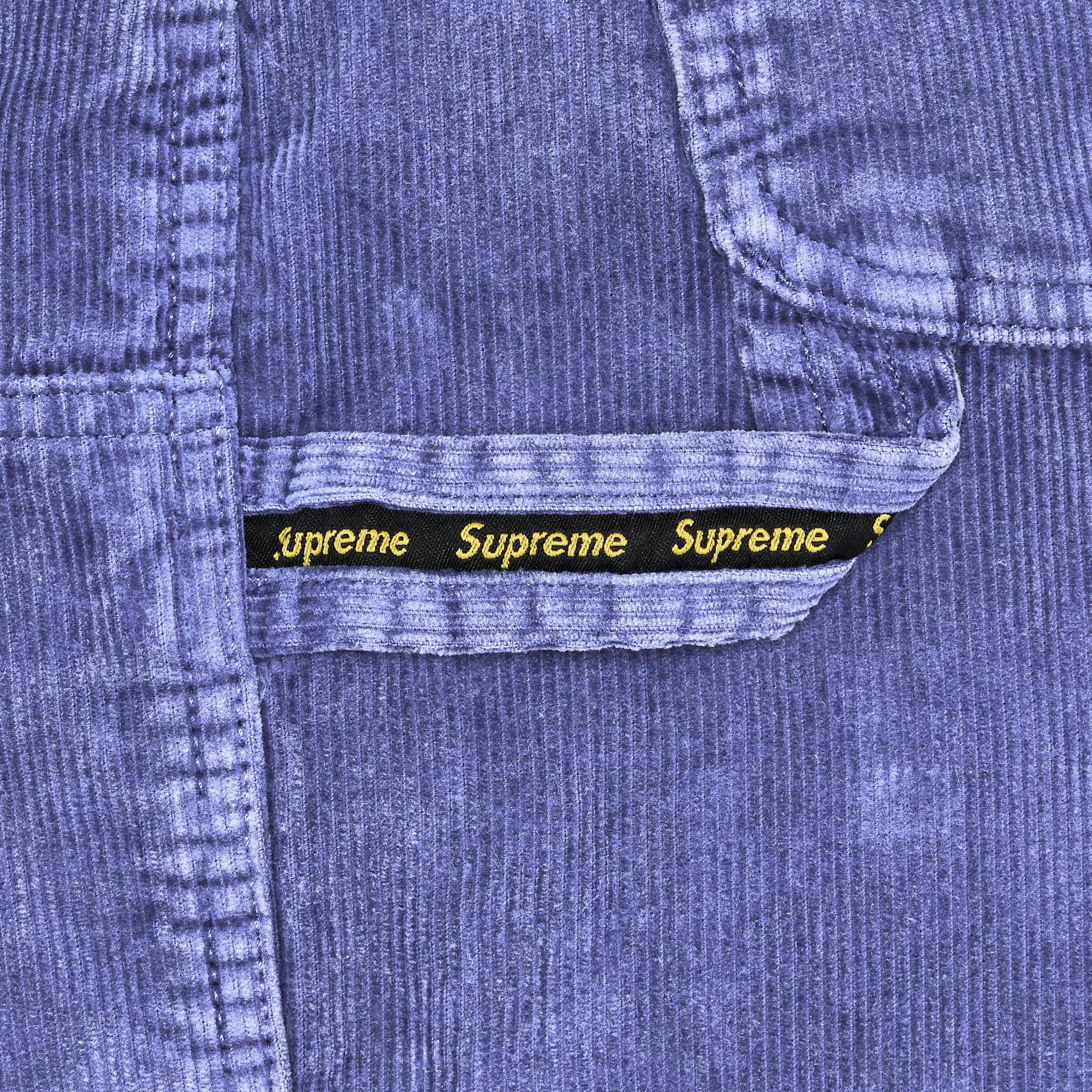 Supreme Washed Corduroy Double Knee Painter Short 'Blue' - 3