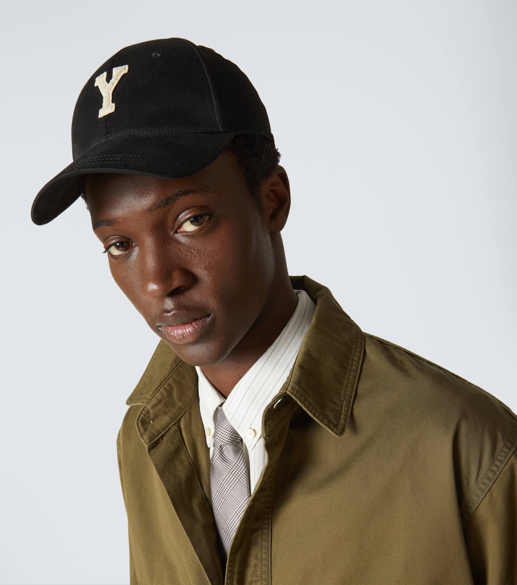 Y patch-appliqué gabardine baseball cap - 3