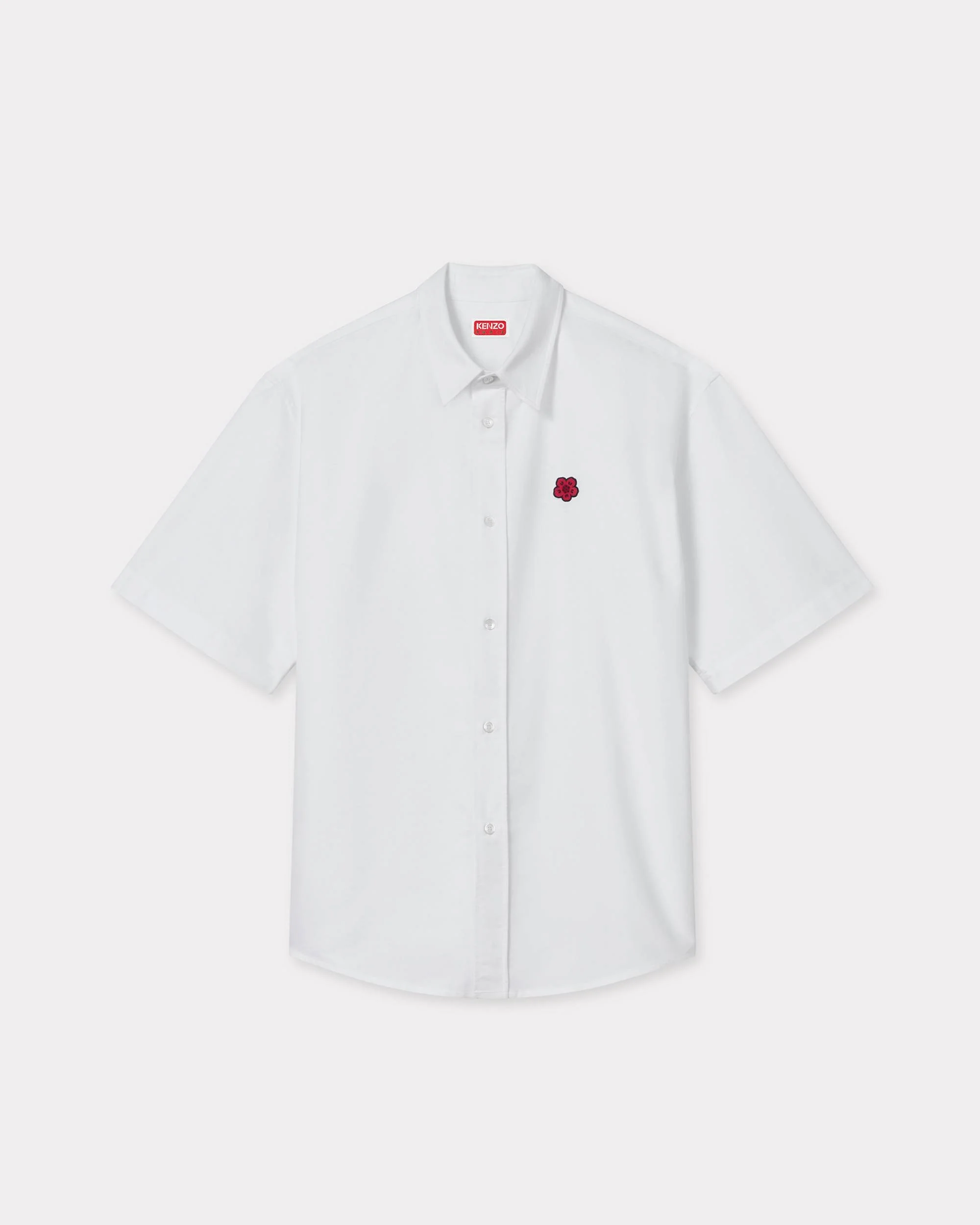 'Boke Flower' embroidered casual shirt - 1