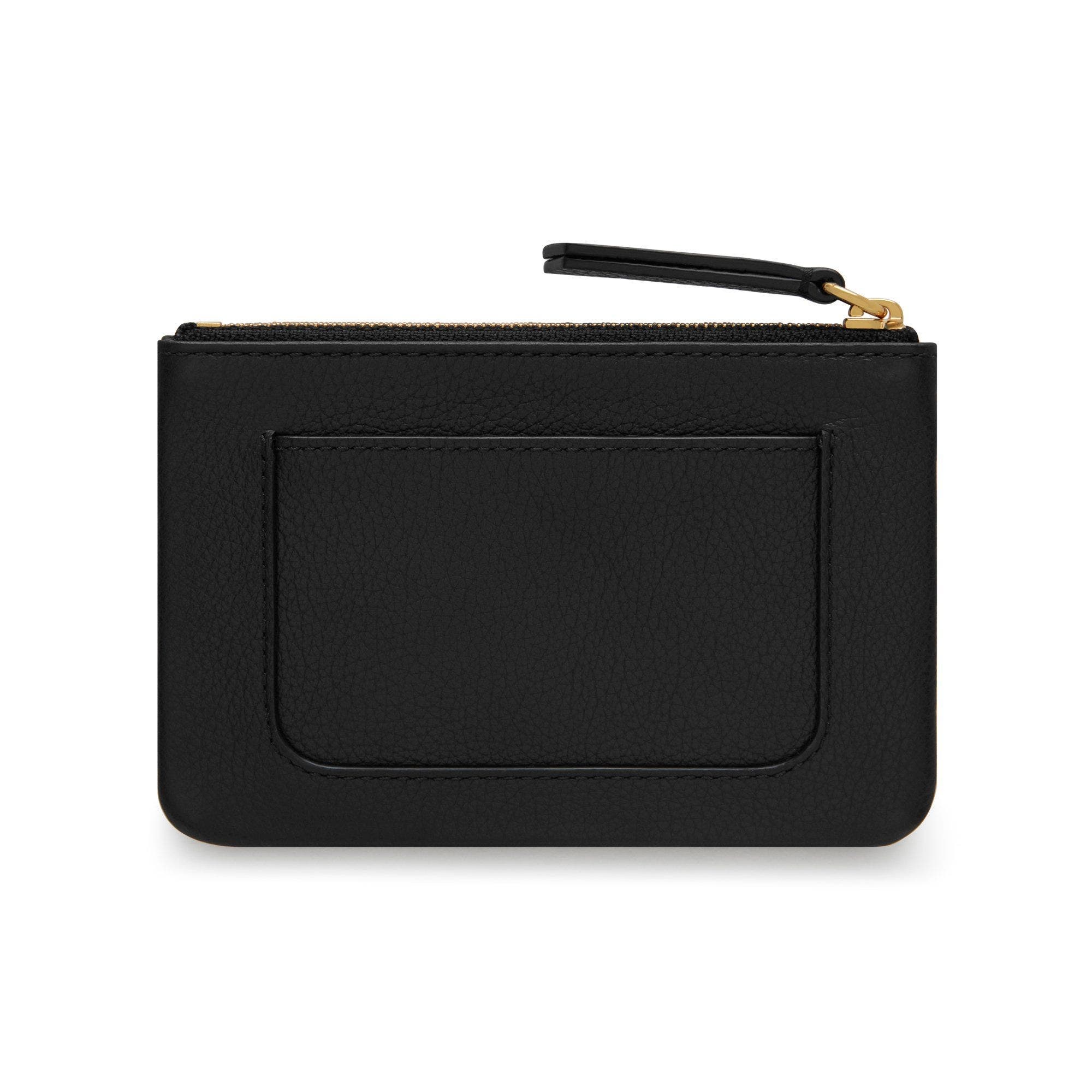 Plaque Small Leather Zip Coin Pouch - 2