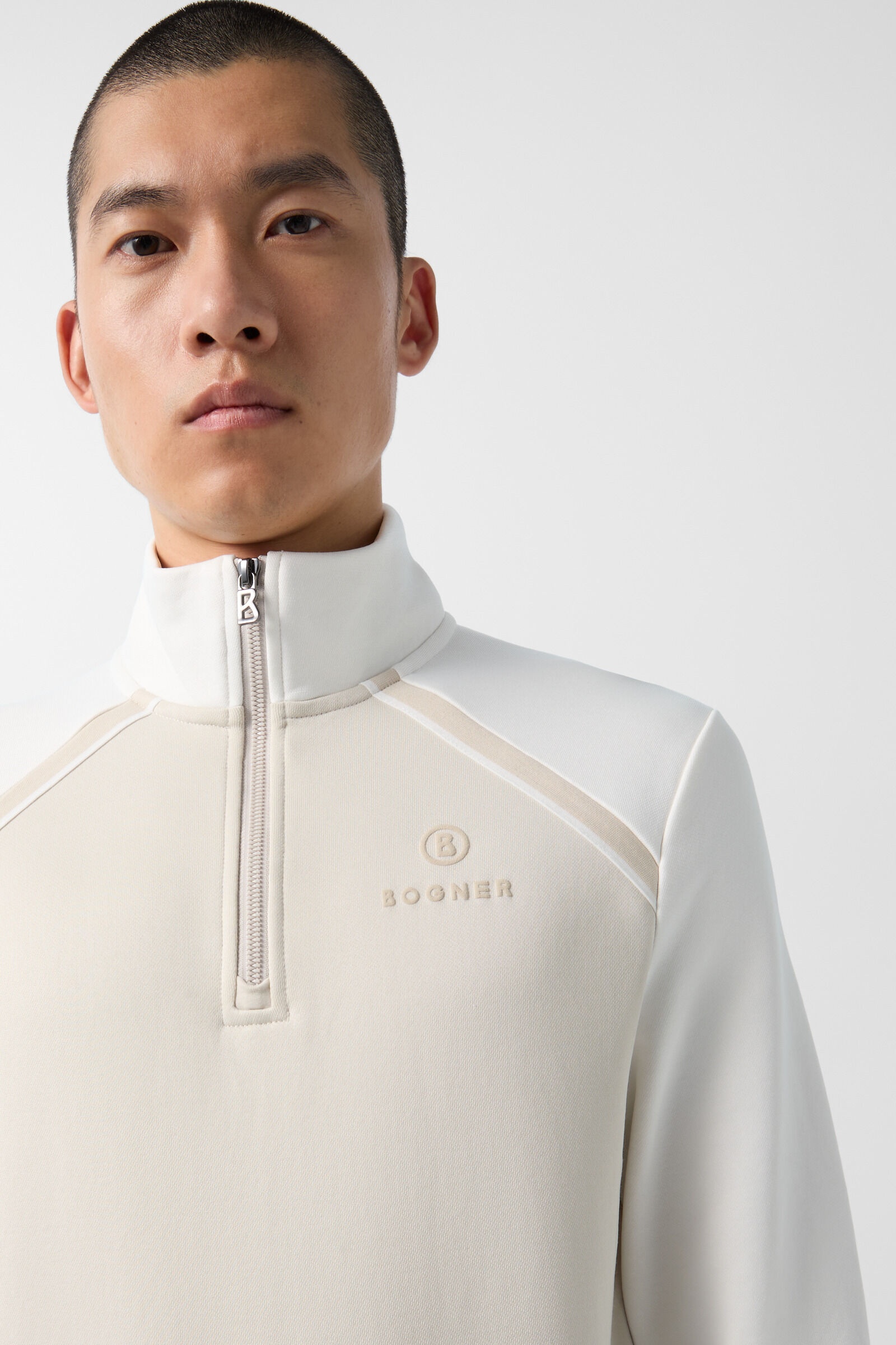 Sweat Troyer Tomek in Beige/Off-White - 4