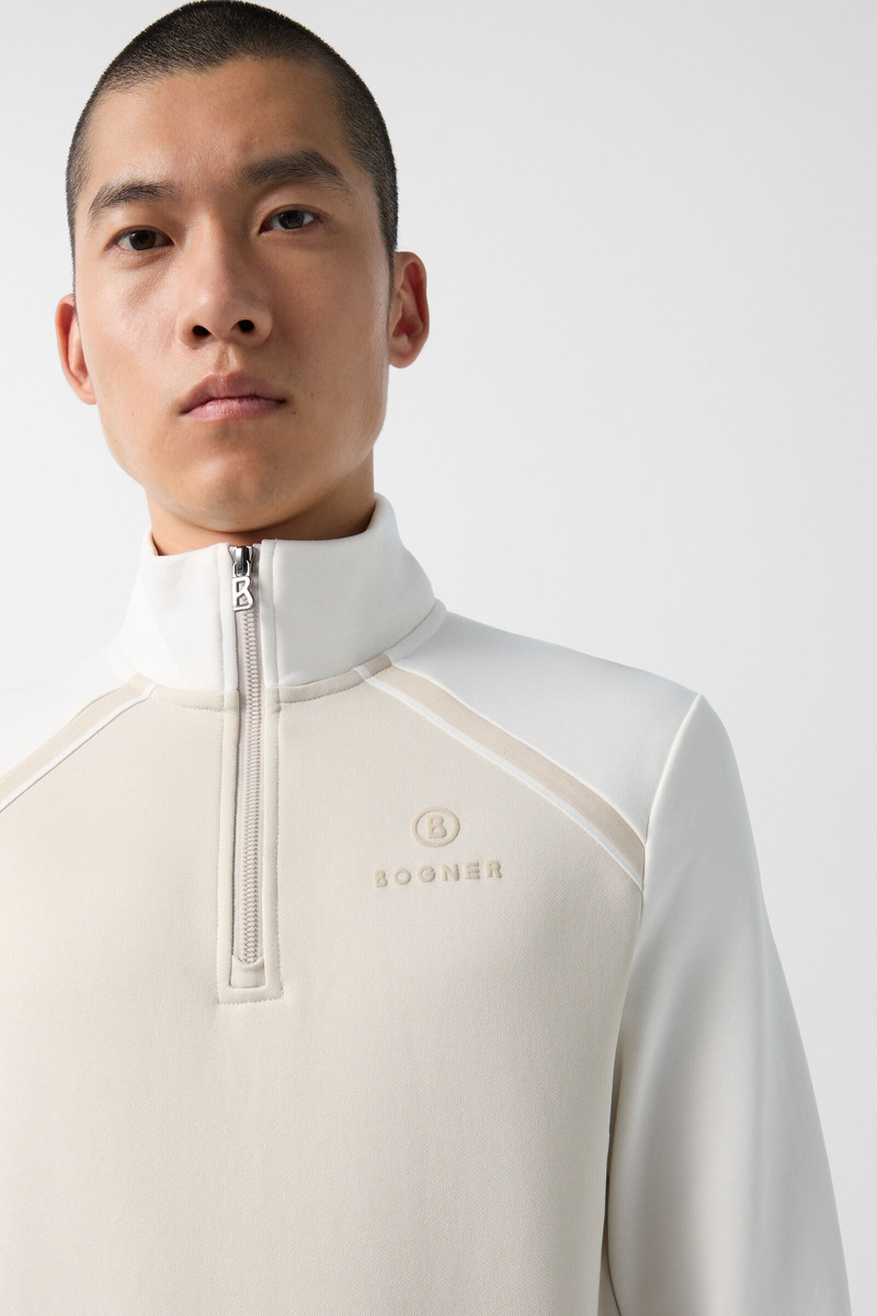 Sweat Troyer Tomek in Beige/Off-White 4