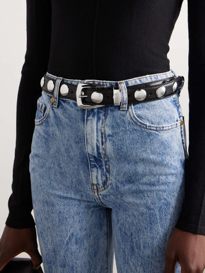 KHAITE The Benny studded leather belt outlook