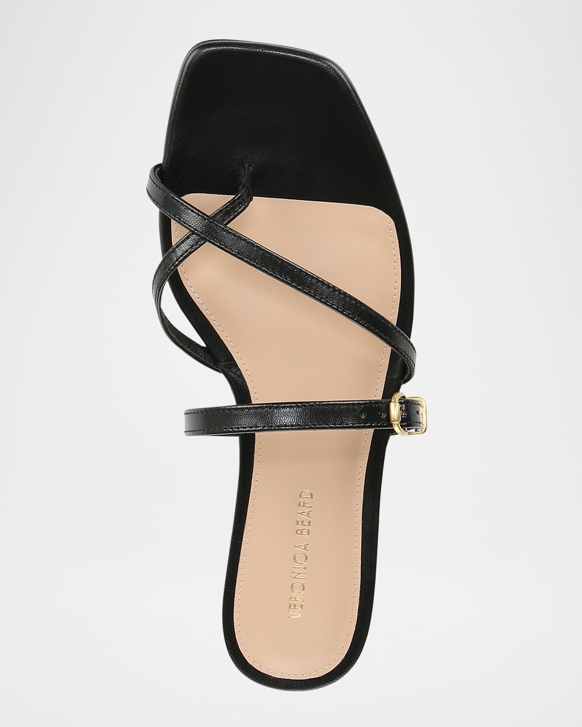 Marthe Crisscross Buckle Flat Slide Sandals - 6