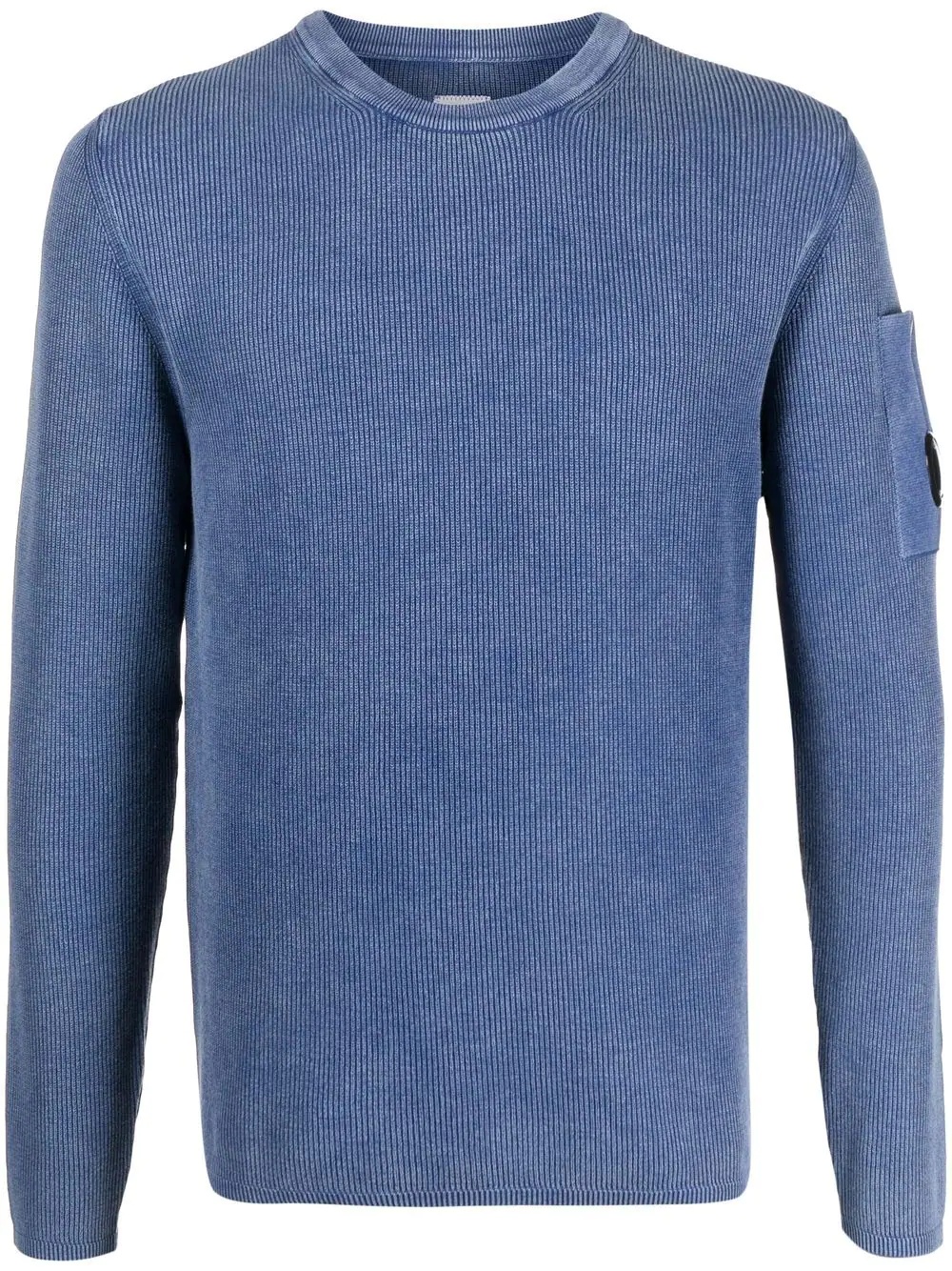 Lens-embellished crew-neck jumper - 1