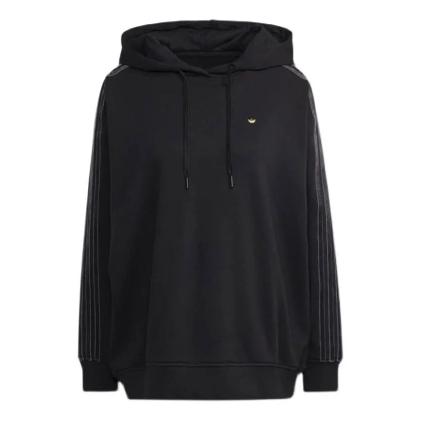 (WMNS) adidas Originals Cotton Sweatshirts 'Black' H18039 - 1