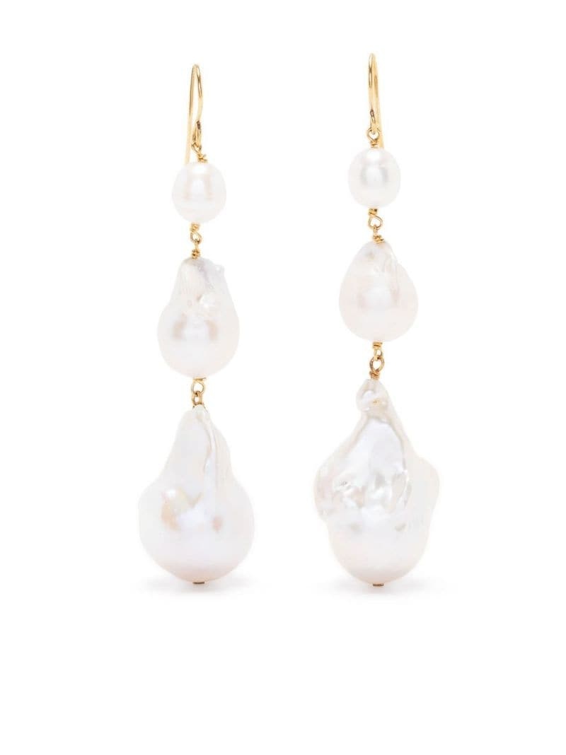 pearl drop earrings - 1