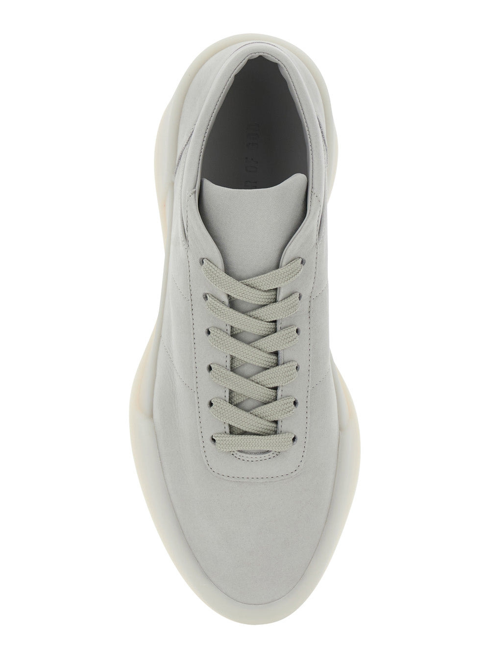 Fear Of God Men 'Aerobic Low' Grey Low Top Sneakers With Logo Patch On The Rear In Leather Man - 4