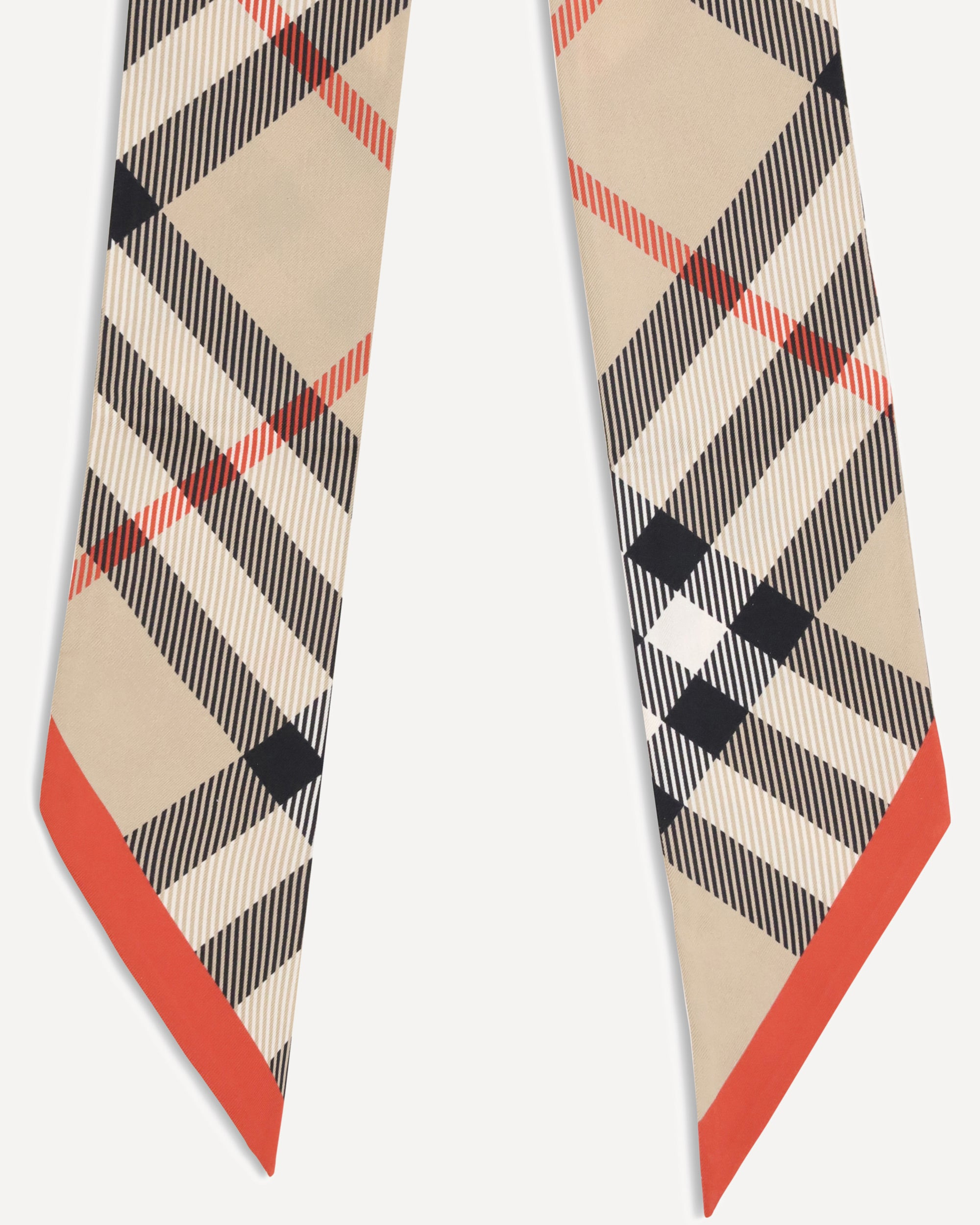 Silk Check Scarf - 3