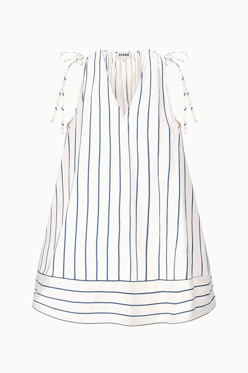 STAUD STAUD ELENA DRESS ECRU STRIPE outlook