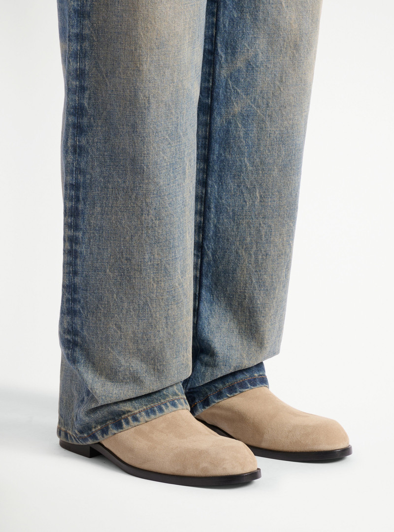 Balmain Anthem Chelsea boots in suede leather outlook
