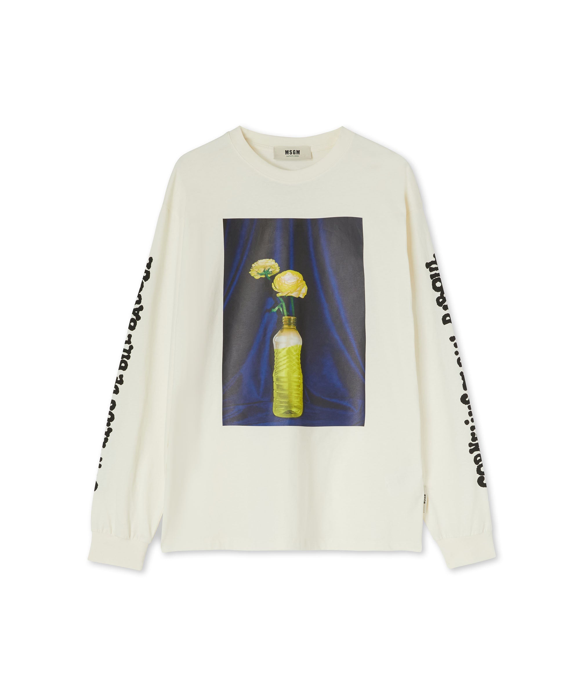 Organic cotton crewneck t-shirt from the MSGM Fantastic Green Capsule - 1