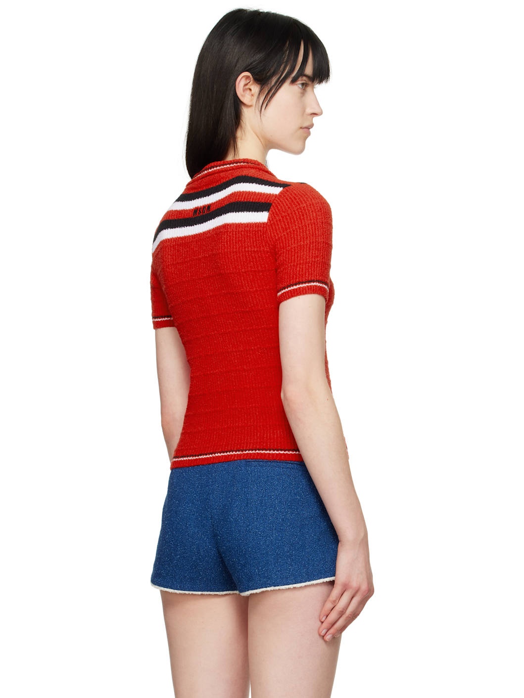 Red Embroidered Logo Polo - 3
