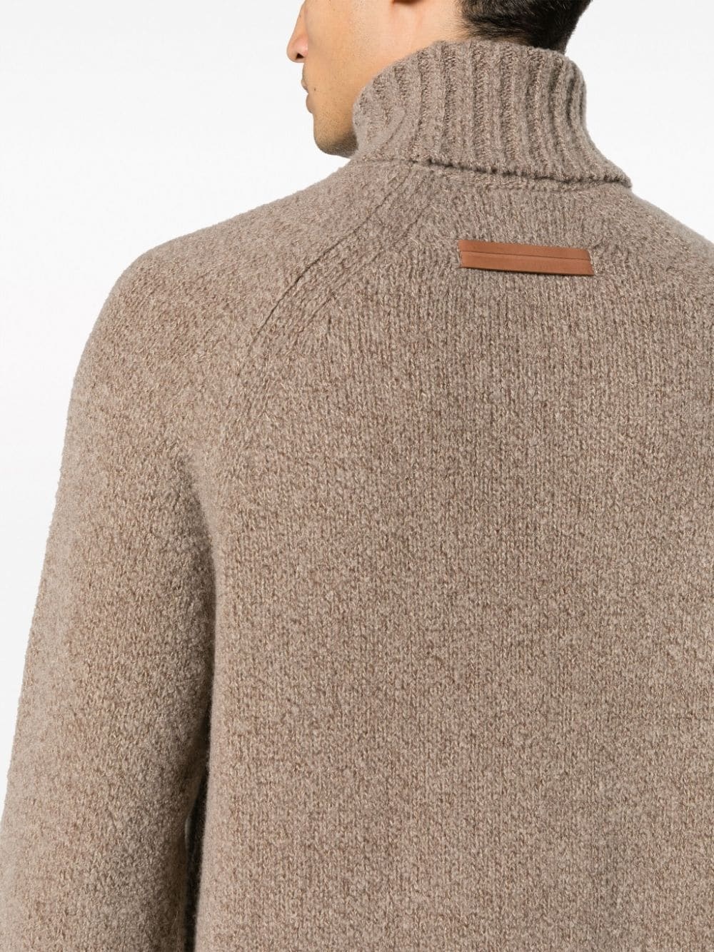 roll-neck wool-blend jumper - 5