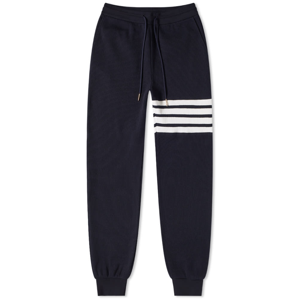 Thom Browne 4 Bar Waffle Sweat Pant - 1