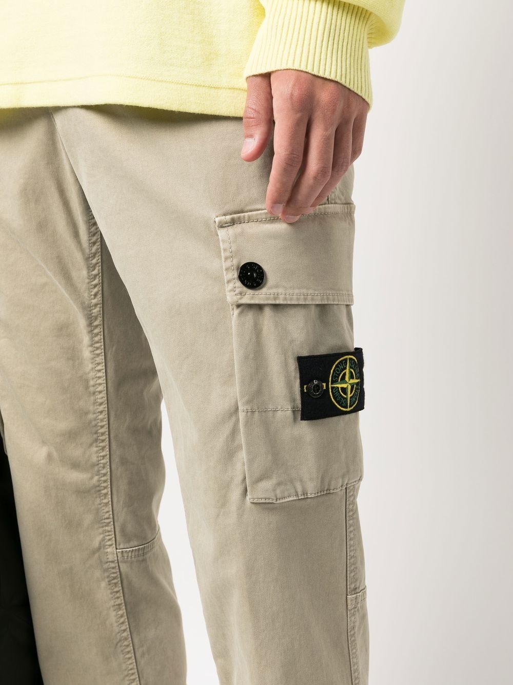 Compass-patch cargo trousers - 5