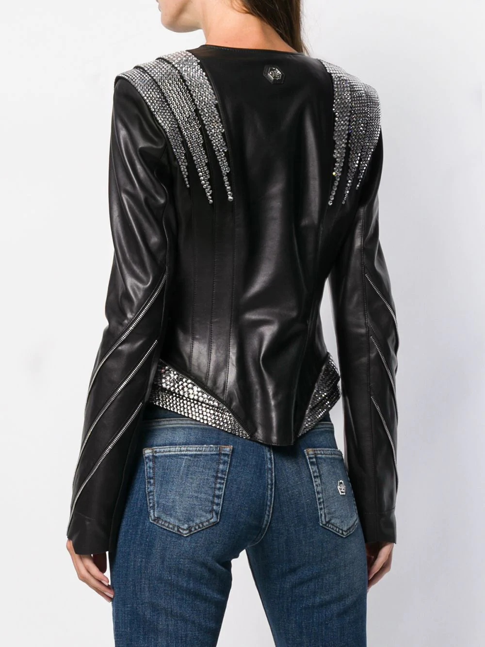 crystal panelled jacket - 4