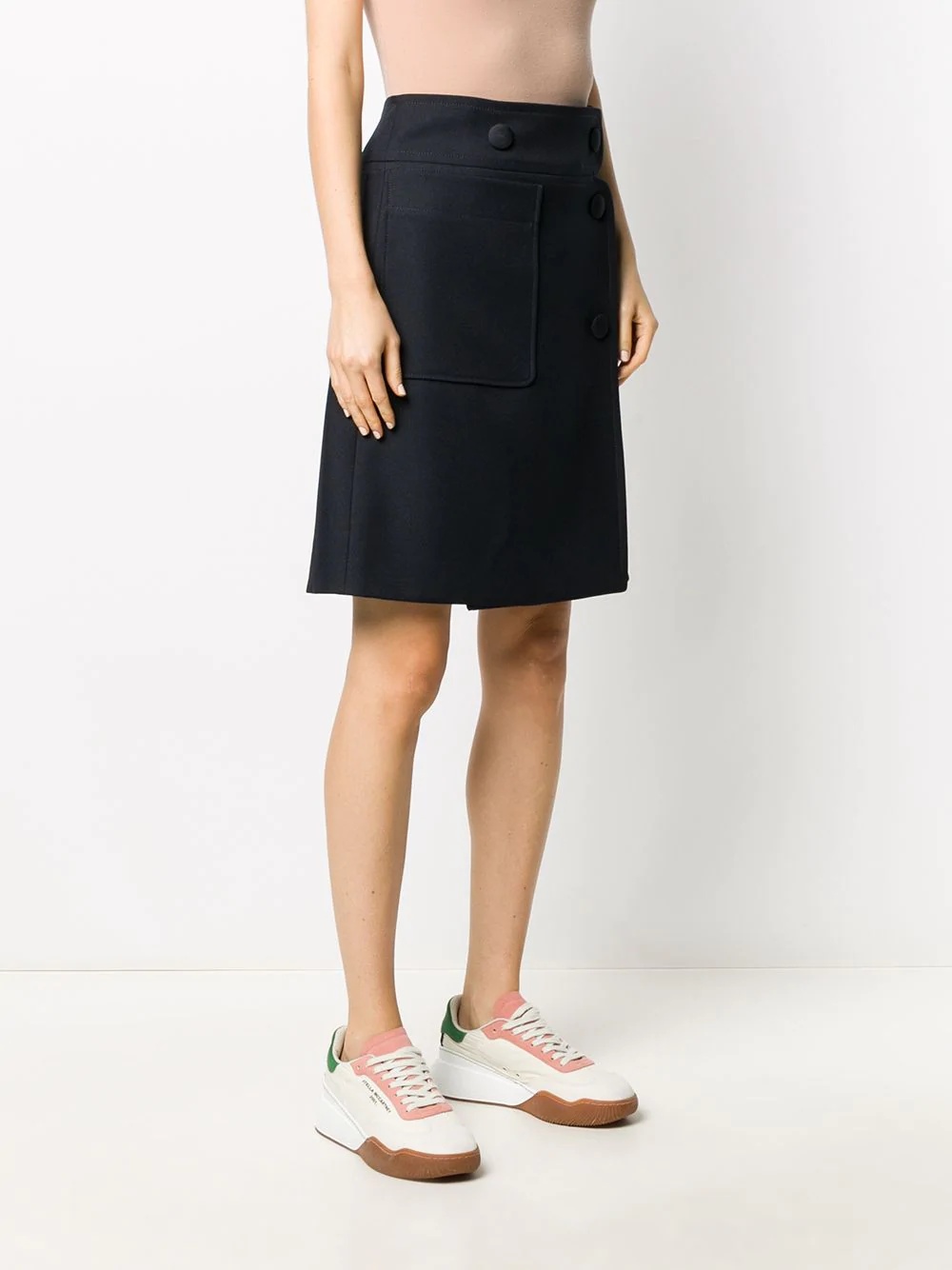 A-line buttoned skirt - 3