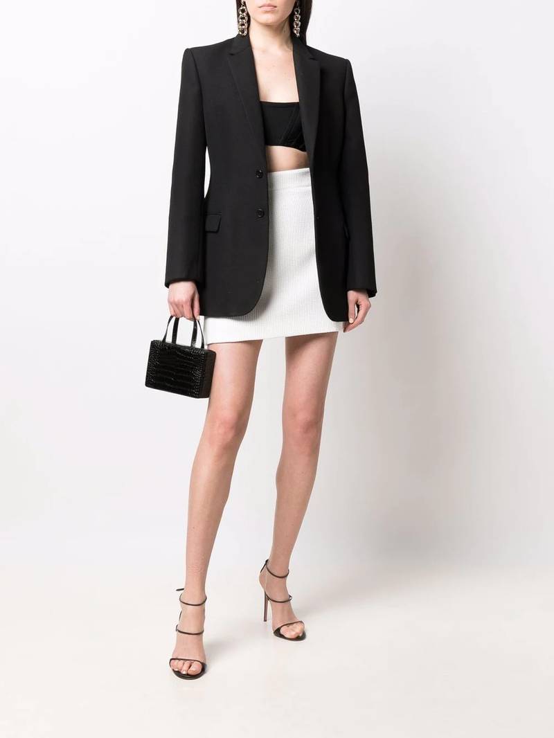 PHILIPP PLEIN logo-plaque detail skirt outlook