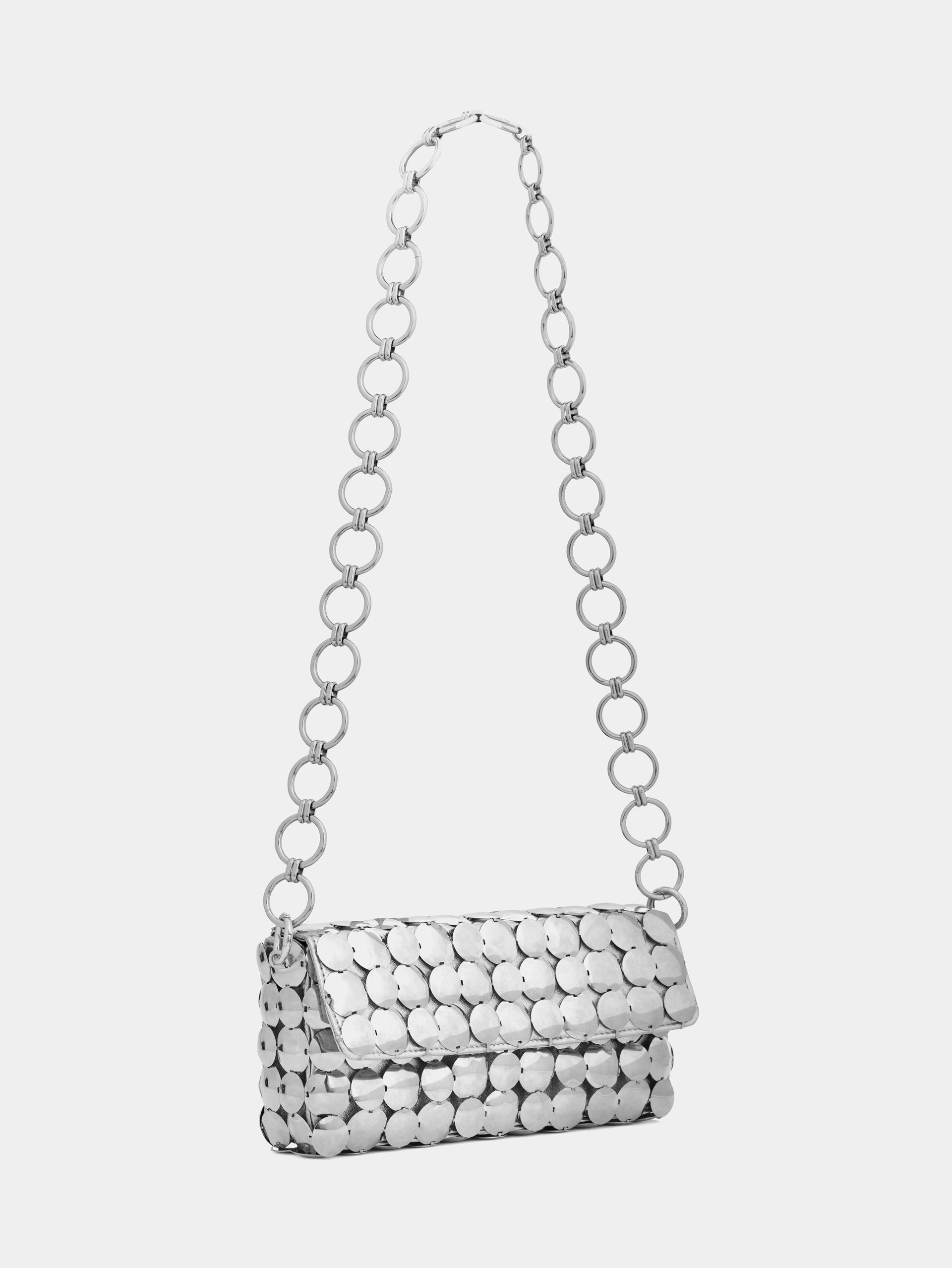 SILVER QUILTED BAG - 1