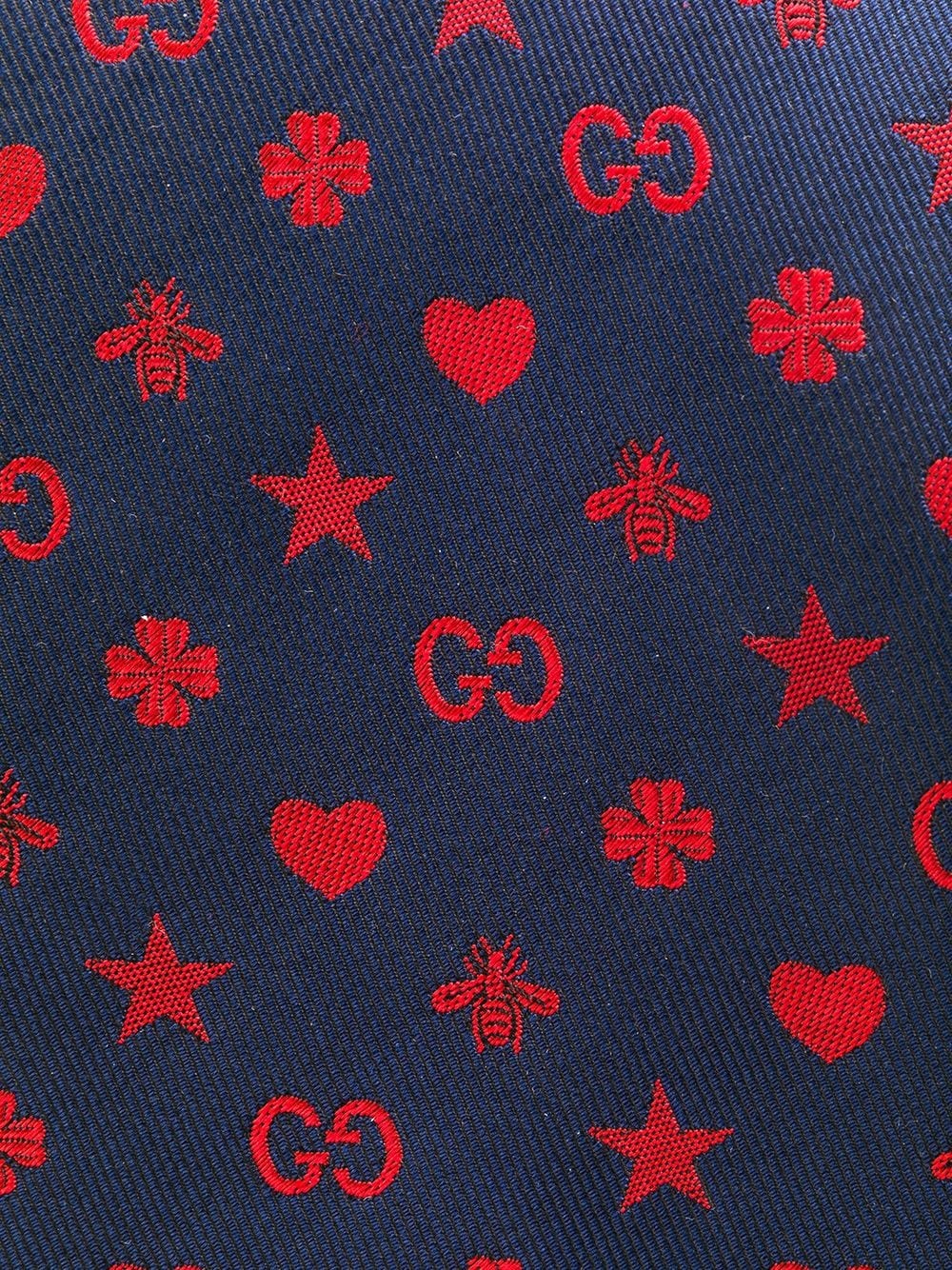 emblem printed tie - 2