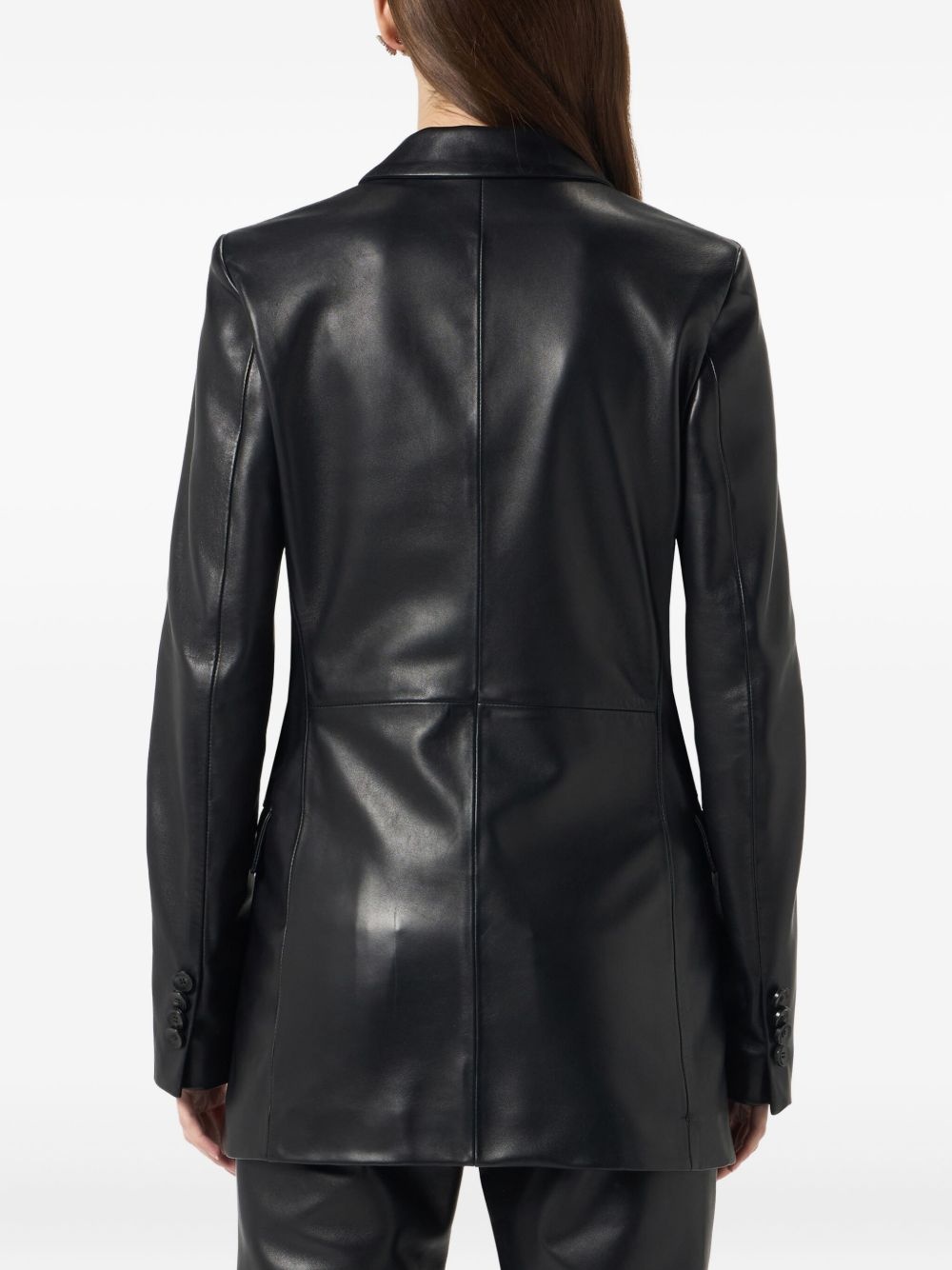 leather blazer - 5