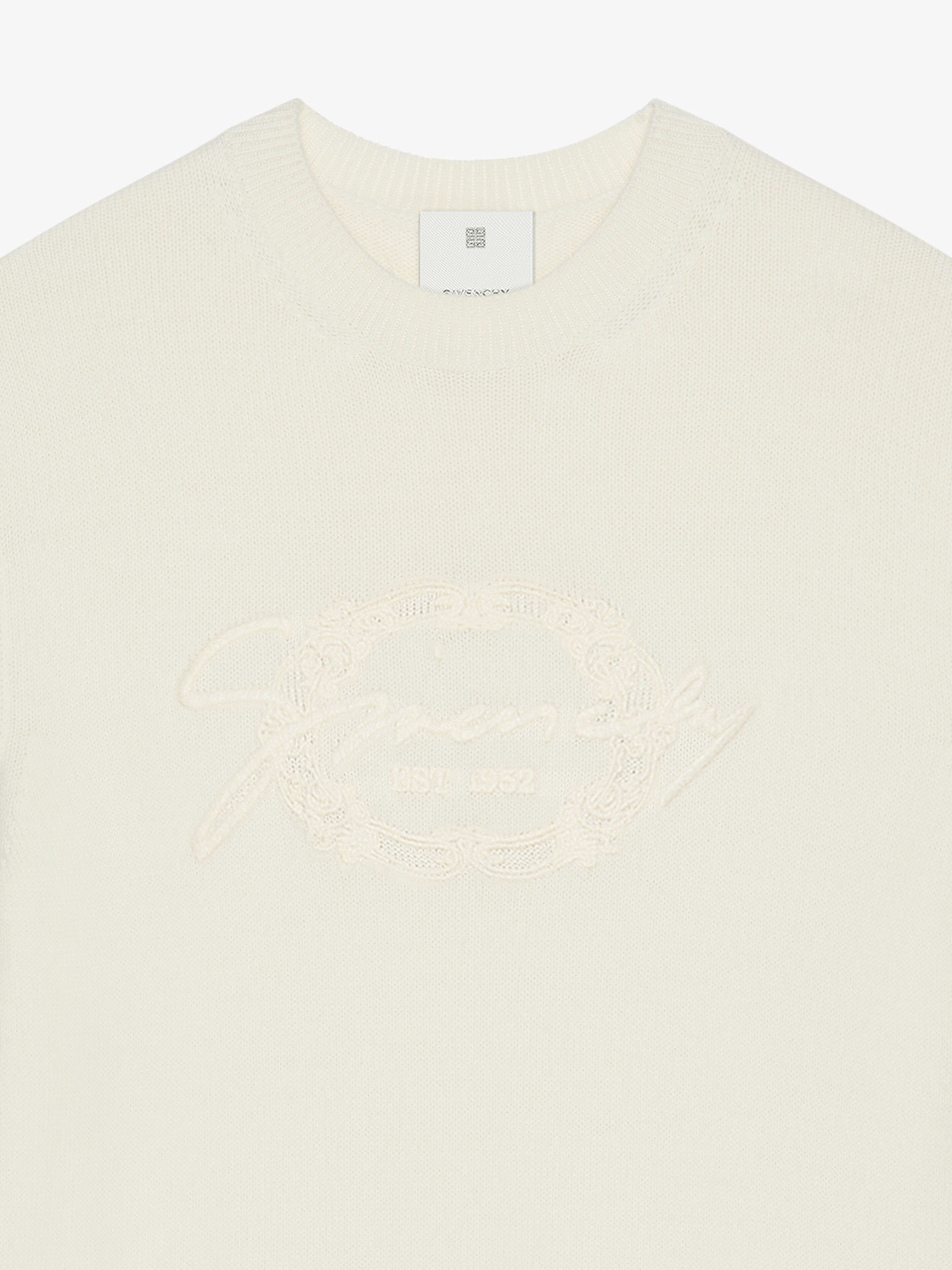 SWEATER IN WOOL WITH GIVENCHY MEDALLION - 3