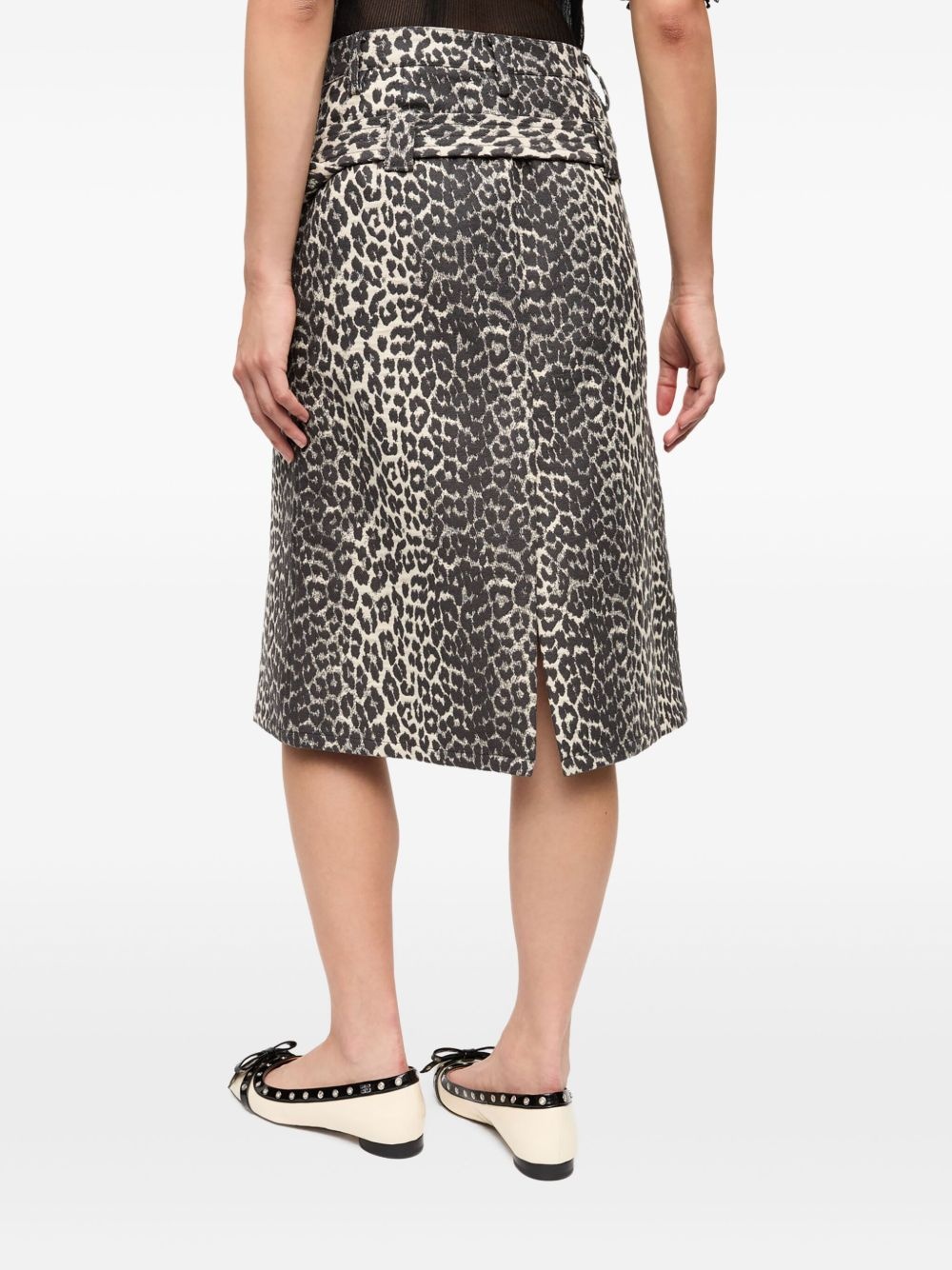 leopard-print skirt - 5