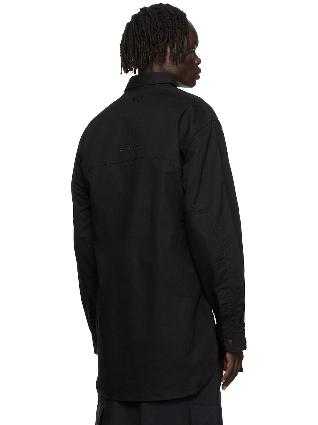 Black UT Twill Overshirt - 3