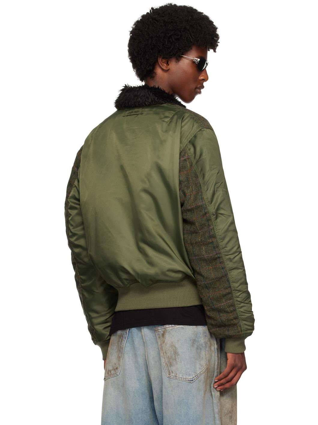 Green B15 Wool Flight Jacket - 3