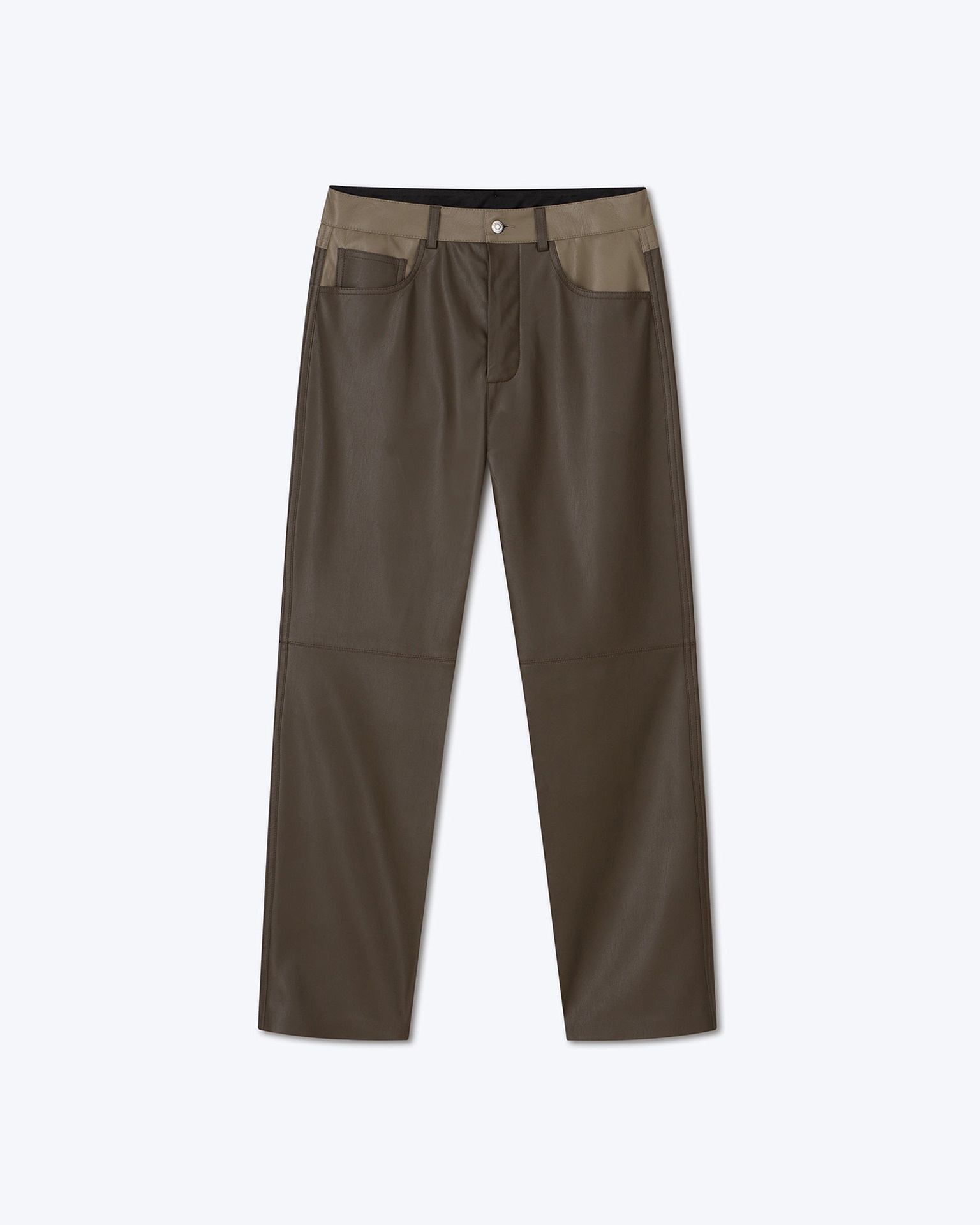 ARIC - Upcycled patchwork pants - Clay/Grey - 1