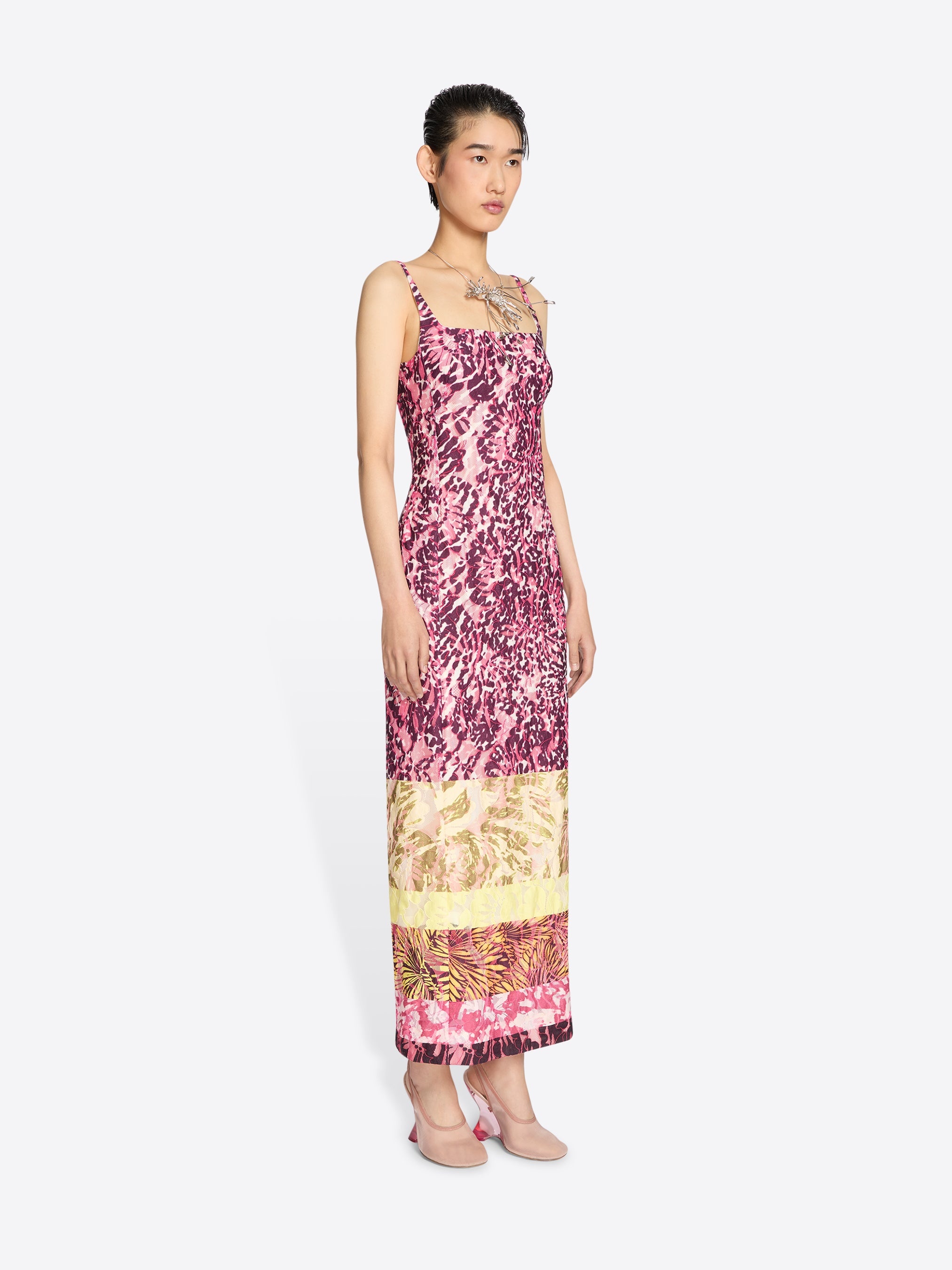 PRINTED FITTED DRESS - 3