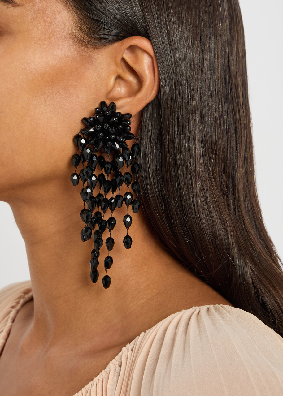 Isabel Marant Hanabi Beaded Clip-on Drop Earrings - 2