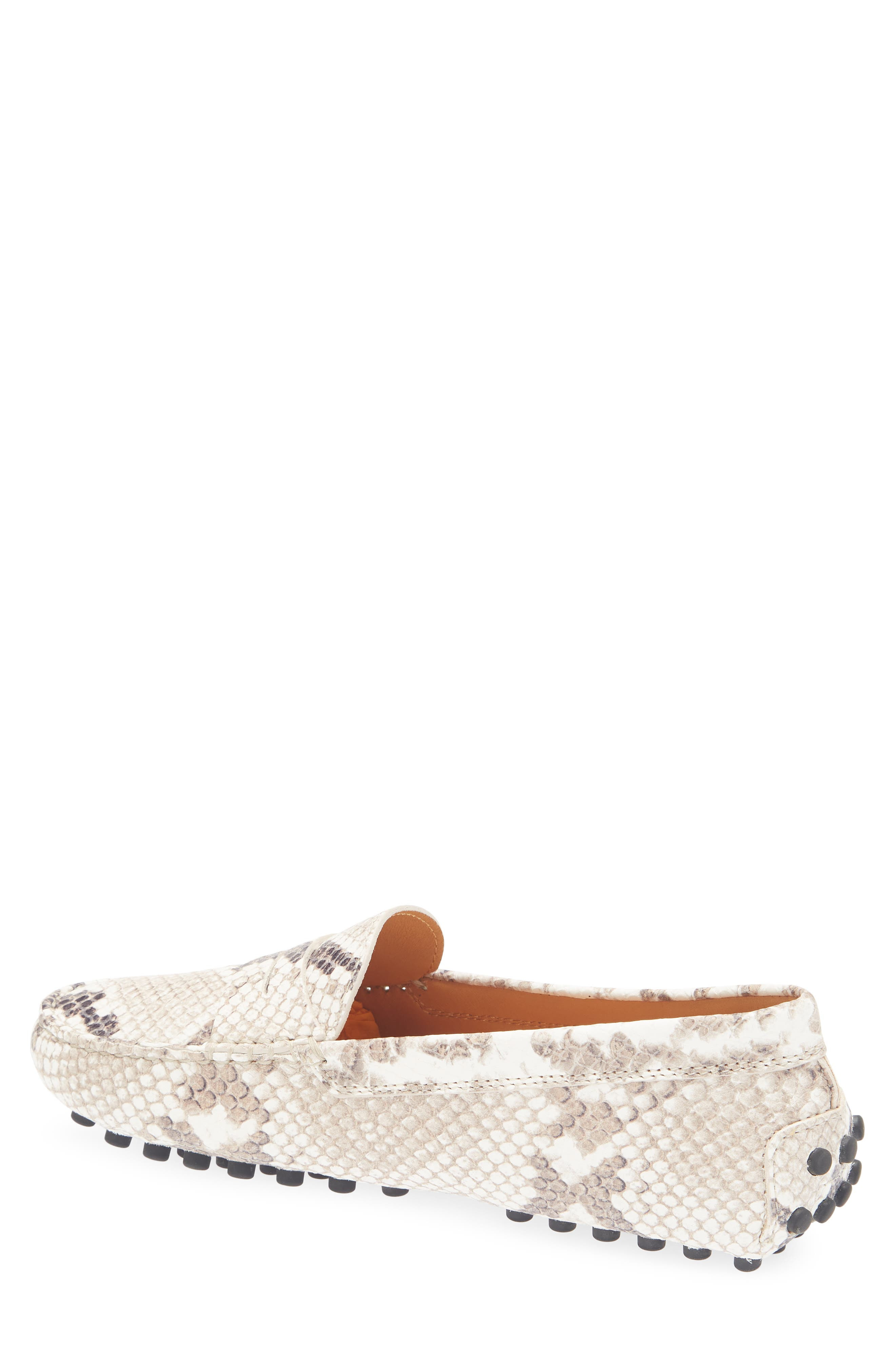 Tod's Gommino Snakeskin Embossed Driving Loafer in Roccia at Nordstrom - 2