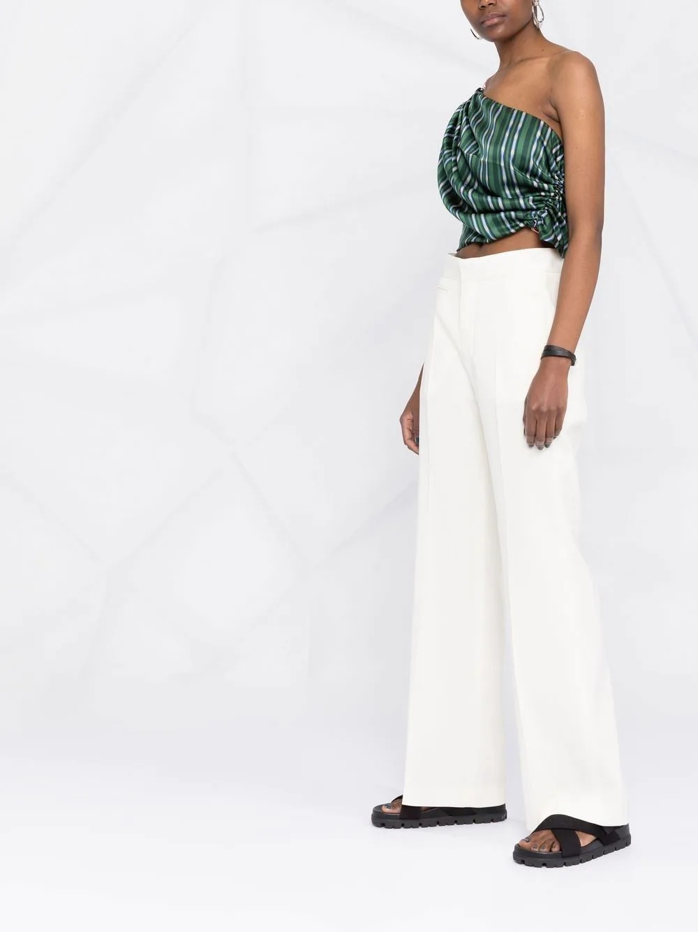 wide-leg virgin-wool trousers - 6