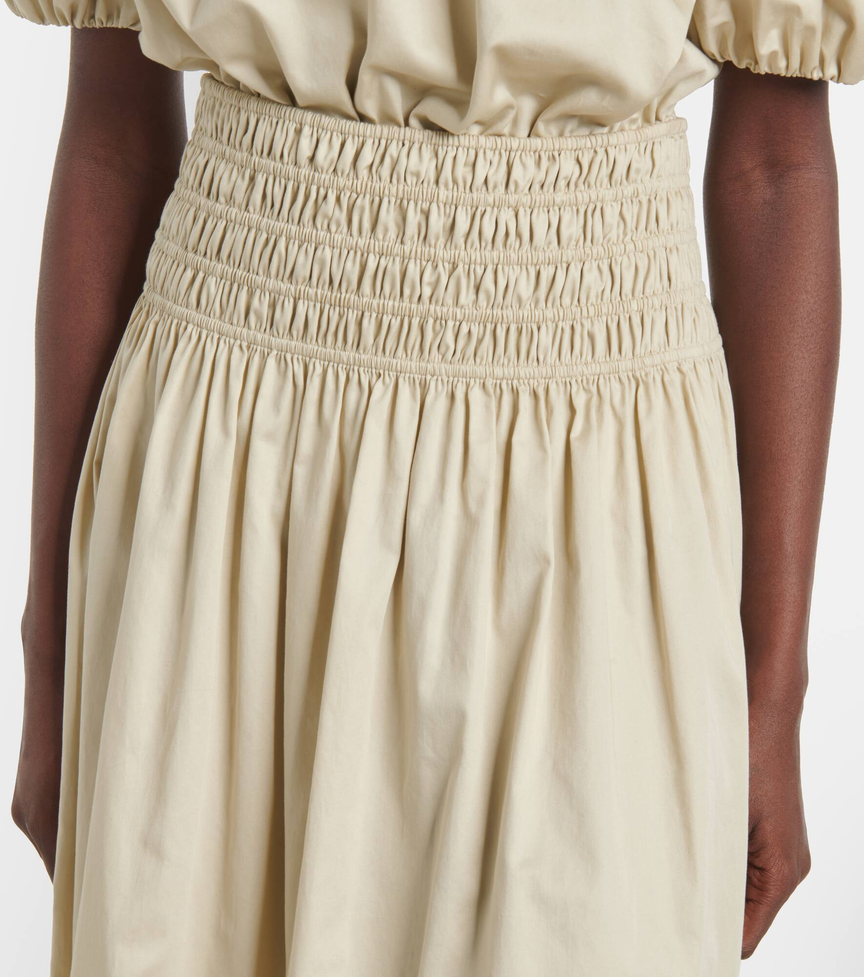 Leonie ruched midi skirt - 4