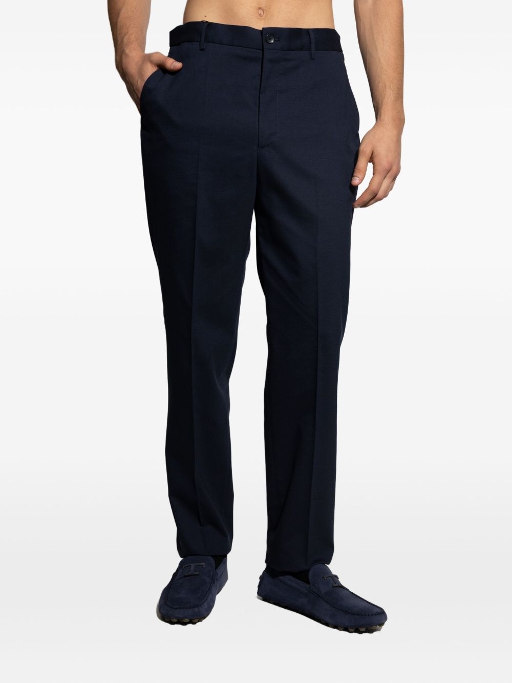 elasticated-back trousers - 3