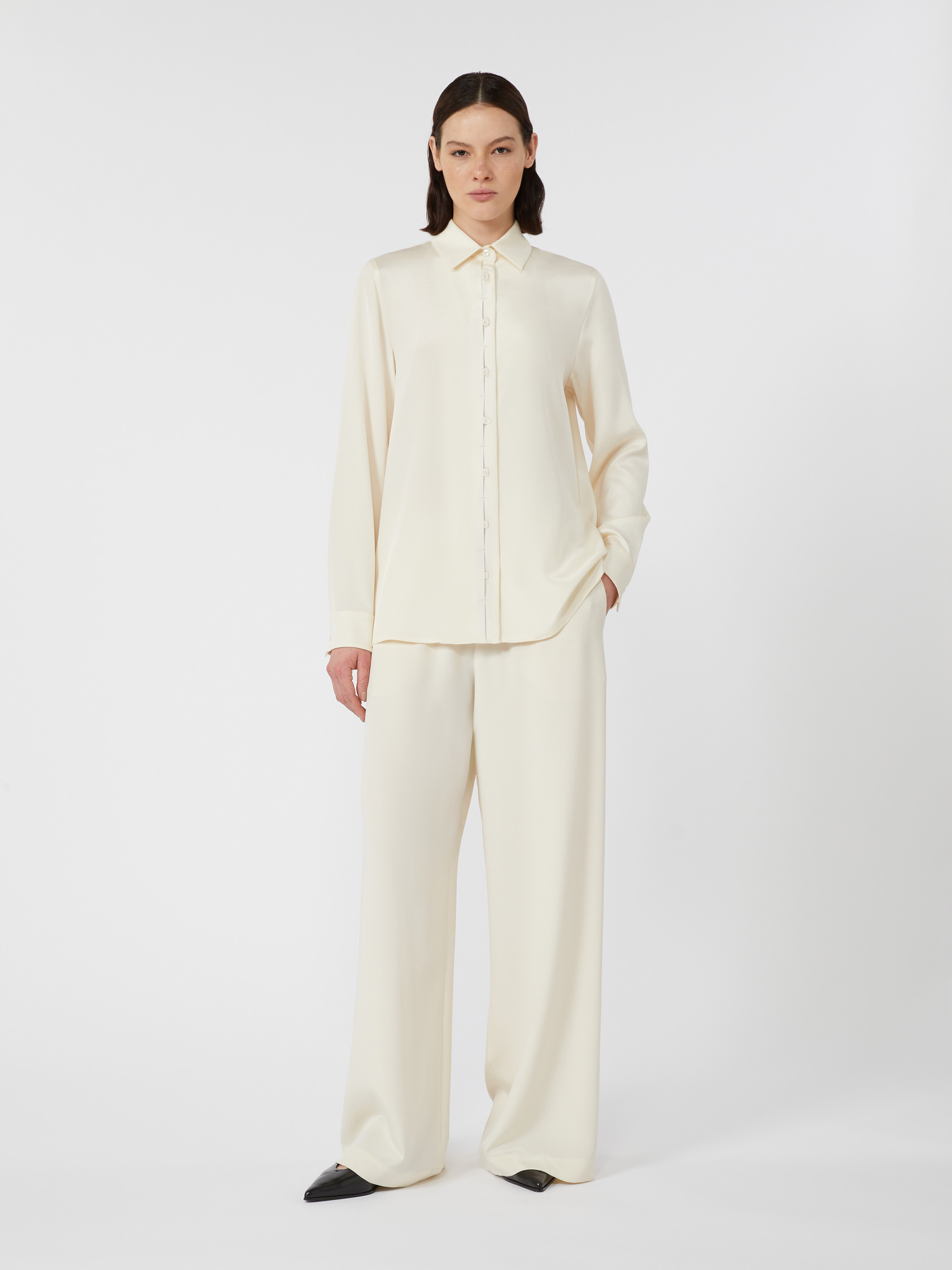 AVION Stretch silk cady shirt - 2