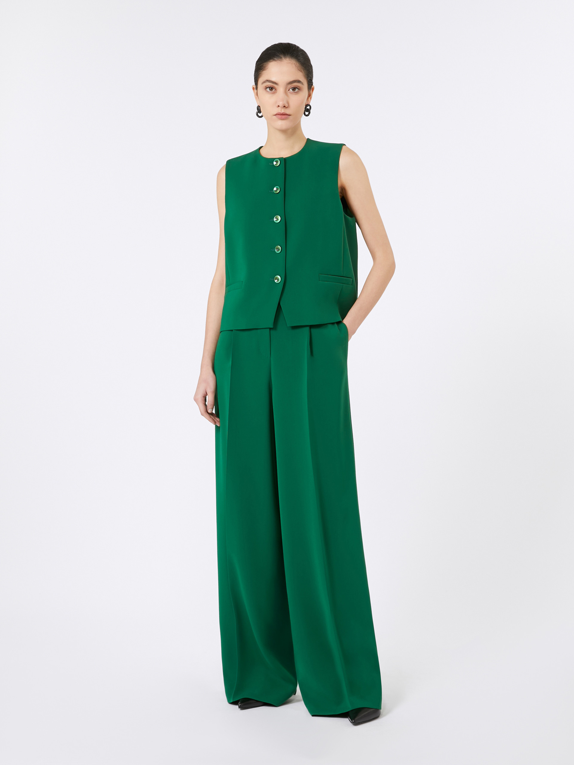 LACCATO Compact cady trousers - 2