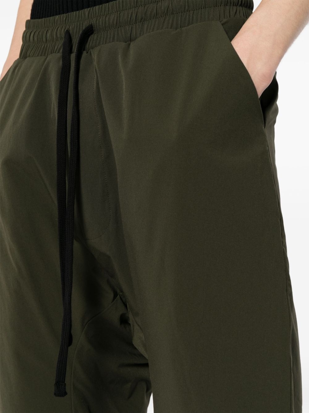 drawstring drop-crotch shorts - 5
